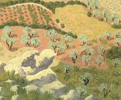 Landscape, Les Baux by Frederick Gore - Auction record, sale price, and art valuation. Compare with similar artists and explore comparable artworks.