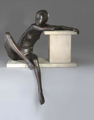 Sample artwork by Ralph Brown (1928 - 2013), known for figurative sculpture, drawings - View similar artists and auction records