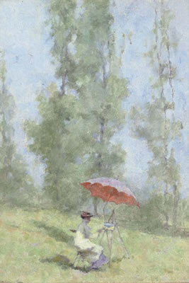 Sample artwork by David Woodlock (1842 - 1929), known for figure, genre paintings - View similar artists and auction records