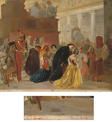 Sample artwork by Karl Pavlovich Briullov (1799 - 1852), known for historical painting, romanticism - View similar artists and auction records