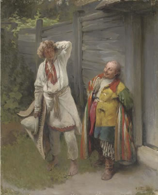 The jester and the gusli player