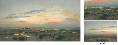 Marsh at evening by Isaac Ilyitch Levitan - Auction record, sale price, and art valuation. Compare with similar artists and explore comparable artworks.