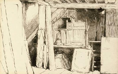 Interior of artit's studio by Charles Samuel Keene - Auction record, sale price, and art valuation. Compare with similar artists and explore comparable artworks.