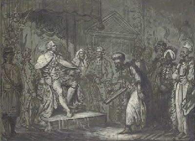 His Majesty King George III and Officers of State receiving the Turkish ambassador and suite by Mather Brown - Auction record, sale price, and art valuation. Compare with similar artists and explore comparable artworks.