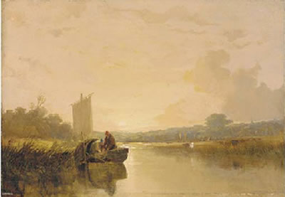 Sample artwork by Thomas Lound (1802 - 1861), known for figure, landscape, landmark painting - View similar artists and auction records