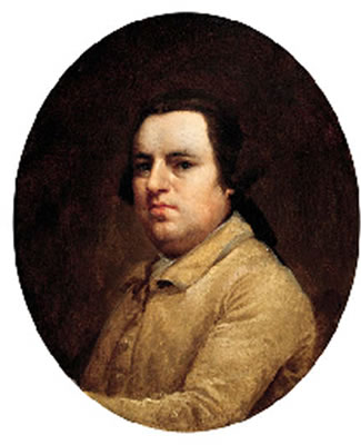 Portrait of George Stubbs: Self-portrait, bust-length