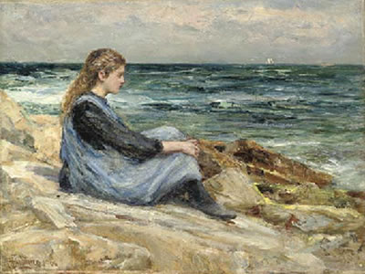 Sample artwork by Robert Jobling (1841 - 1923), known for land-and riverscape painting - View similar artists and auction records