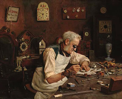 Time on his hands by Charles Spencelayh - Auction record, sale price, and art valuation. Compare with similar artists and explore comparable artworks.