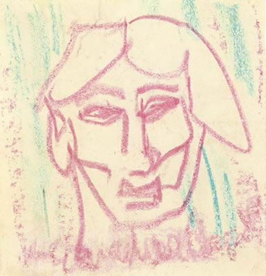 Portrait of Henri Gaudier Brzeska: Self-portrait