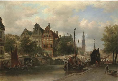 Canal scene, Amsterdam