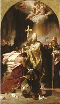 Baptism of the Vajk by Gyula Benczur - Auction record, sale price, and art valuation. Compare with similar artists and explore comparable artworks.