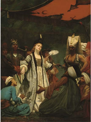 Catherine I of Russia negotiating the Treaty of Prut with the Turks