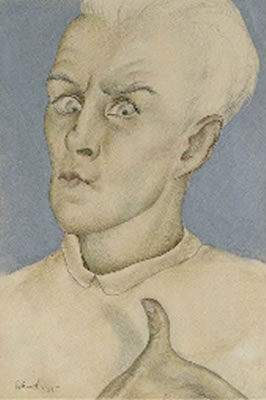 Portrait of Christian Schad: Zacharias II, self-portrait