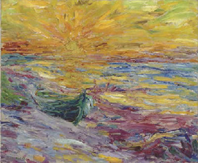Sonnenuntergang by Emil Nolde - Auction record, sale price, and art valuation. Compare with similar artists and explore comparable artworks.