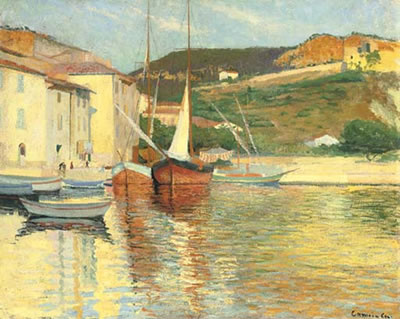 Tartane rouge à Cassis