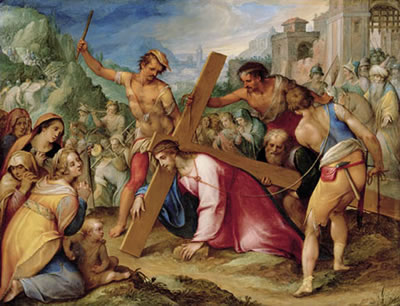 Christ on the road to Calvary