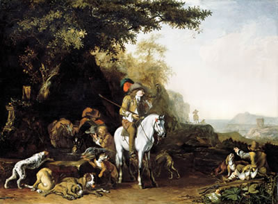 Sample artwork by Abraham Danielsz Hondius (1630/32 - 1691), known for animal, hunting genre, landscape painting - View similar artists and auction records