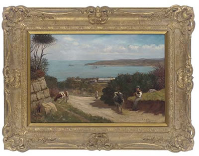 The path to the coast by William Eadie - Auction record, sale price, and art valuation. Compare with similar artists and explore comparable artworks.