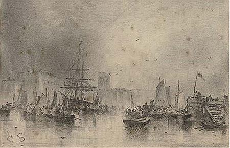 A bustling port and eleven coastal views by the same hand (12) by George Sheffield - Auction record, sale price, and art valuation. Compare with similar artists and explore comparable artworks.