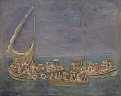 Le Barche by Massimo Campigli - Auction record, sale price, and art valuation. Compare with similar artists and explore comparable artworks.