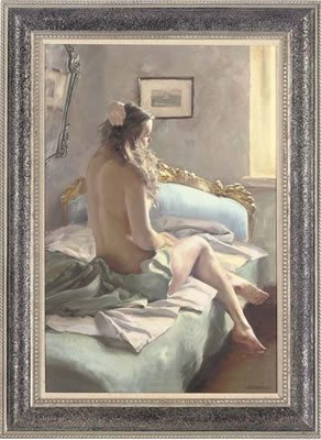 Sample artwork by Dimitri Kolujni (Born 1974), known for figure, genre painting - View similar artists and auction records