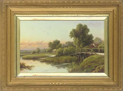 Sample artwork by Robert Robin Fenson (fl. 1889-1914), known for figure, landscape, rural genre painting - View similar artists and auction records