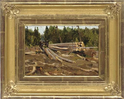 Logging in the forest by Igor Razdroguine - Auction record, sale price, and art valuation. Compare with similar artists and explore comparable artworks.