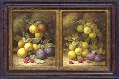 Apples, plums and raspberries, on a mossy bank; and Another similar by Robert Caspers - Auction record, sale price, and art valuation. Compare with similar artists and explore comparable artworks.
