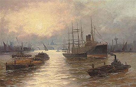 Shipping in the Pool of London
