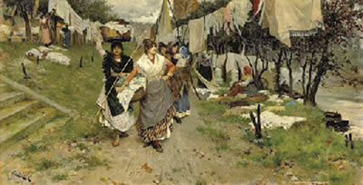 Sample artwork by Cesare Tiratelli (1864 - 1933), known for painting - View similar artists and auction records