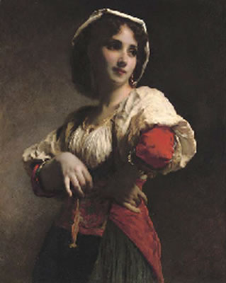 A neopolitan beauty by Adolphe Piot - Auction record, sale price, and art valuation. Compare with similar artists and explore comparable artworks.