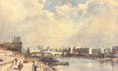 Le Pont Royal, Paris, France by Thomas Shotter Boys - Auction record, sale price, and art valuation. Compare with similar artists and explore comparable artworks.