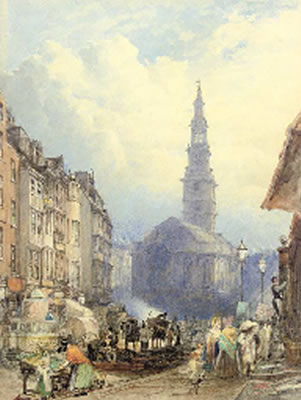 St Mary-le-Strand, London by George Sidney Shepherd - Auction record, sale price, and art valuation. Compare with similar artists and explore comparable artworks.