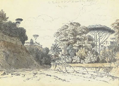 On the road to Santa Maria di Monte, near Naples