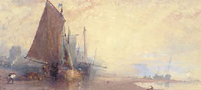 Sample artwork by William Roxby Beverley (1811 - 1889), known for scenography, atmospheric watercolor landscape and marine painting - View similar artists and auction records