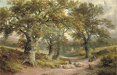 A lane near Windley, Derbyshire by George Turner II - Auction record, sale price, and art valuation. Compare with similar artists and explore comparable artworks.