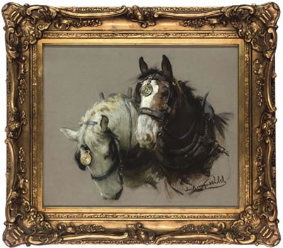 Shire-horses by Lucy Kemp Welch - Auction record, sale price, and art valuation. Compare with similar artists and explore comparable artworks.