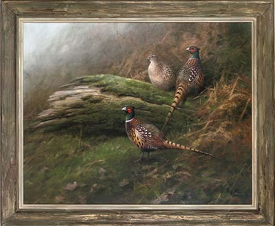 Sample artwork by Neil Cox (Born 1955), known for small wildlife-dogs in landscape painting - View similar artists and auction records