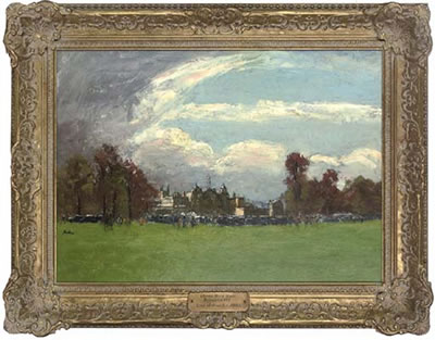 The Olympic Horse Trials, Badminton by Lord Paul Ayshford Methuen - Auction record, sale price, and art valuation. Compare with similar artists and explore comparable artworks.