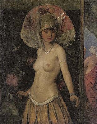 A dancer in costume by Leon Nikolaievitch Bakst - Auction record, sale price, and art valuation. Compare with similar artists and explore comparable artworks.