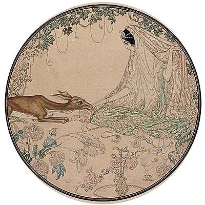Schéhérazade with a fawn