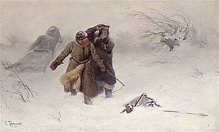 In the blizzard