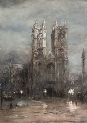 Westminster after a rainstorm by Herbert John Finn - Auction record, sale price, and art valuation. Compare with similar artists and explore comparable artworks.