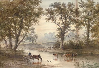 Watering at dusk