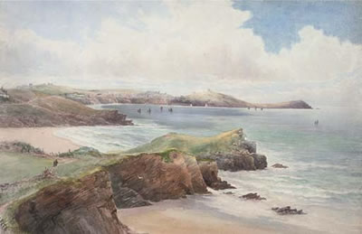 Sample artwork by John Clarke Isaac Uren (1845 - 1932), known for watercolor seascape painting - View similar artists and auction records