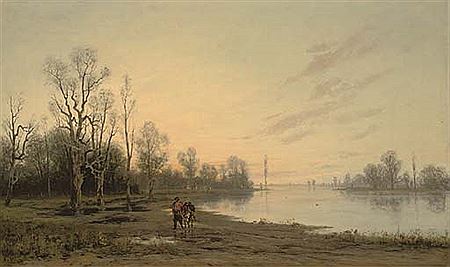 Sample artwork by Stephanie von Strechine (1858 - 1940), known for landscape and seascape painting - View similar artists and auction records