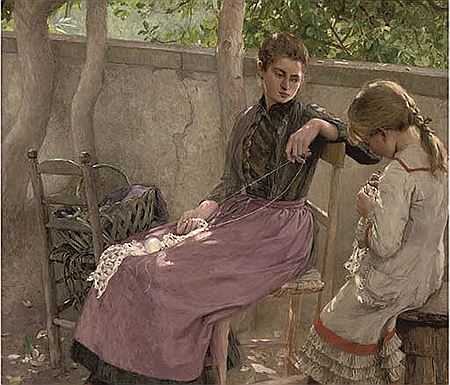 The knitting lesson