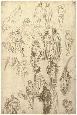 Studies of Mercury, Venus, Cupid and Saturn and other figures by Paolo (Veronese) Caliari - Auction record, sale price, and art valuation. Compare with similar artists and explore comparable artworks.