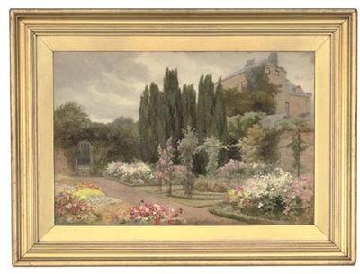 The flower garden, Clonlost House, Ireland by Mary Georgina Barton - Auction record, sale price, and art valuation. Compare with similar artists and explore comparable artworks.