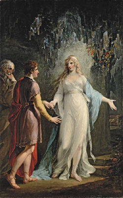 Calypso receiving Telemachus and Mentor in the Grotto